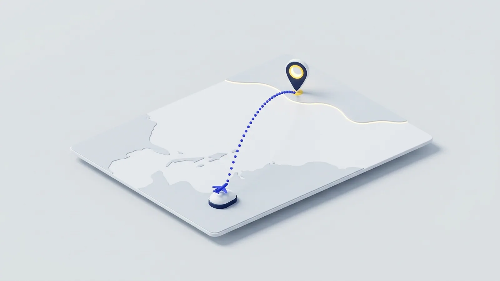 A transfer route from the airport to the coast